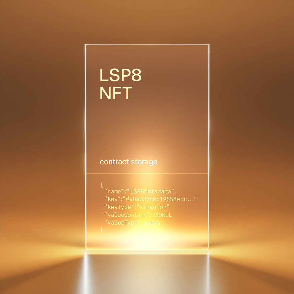 Digital LSP8 NFT contract visualization